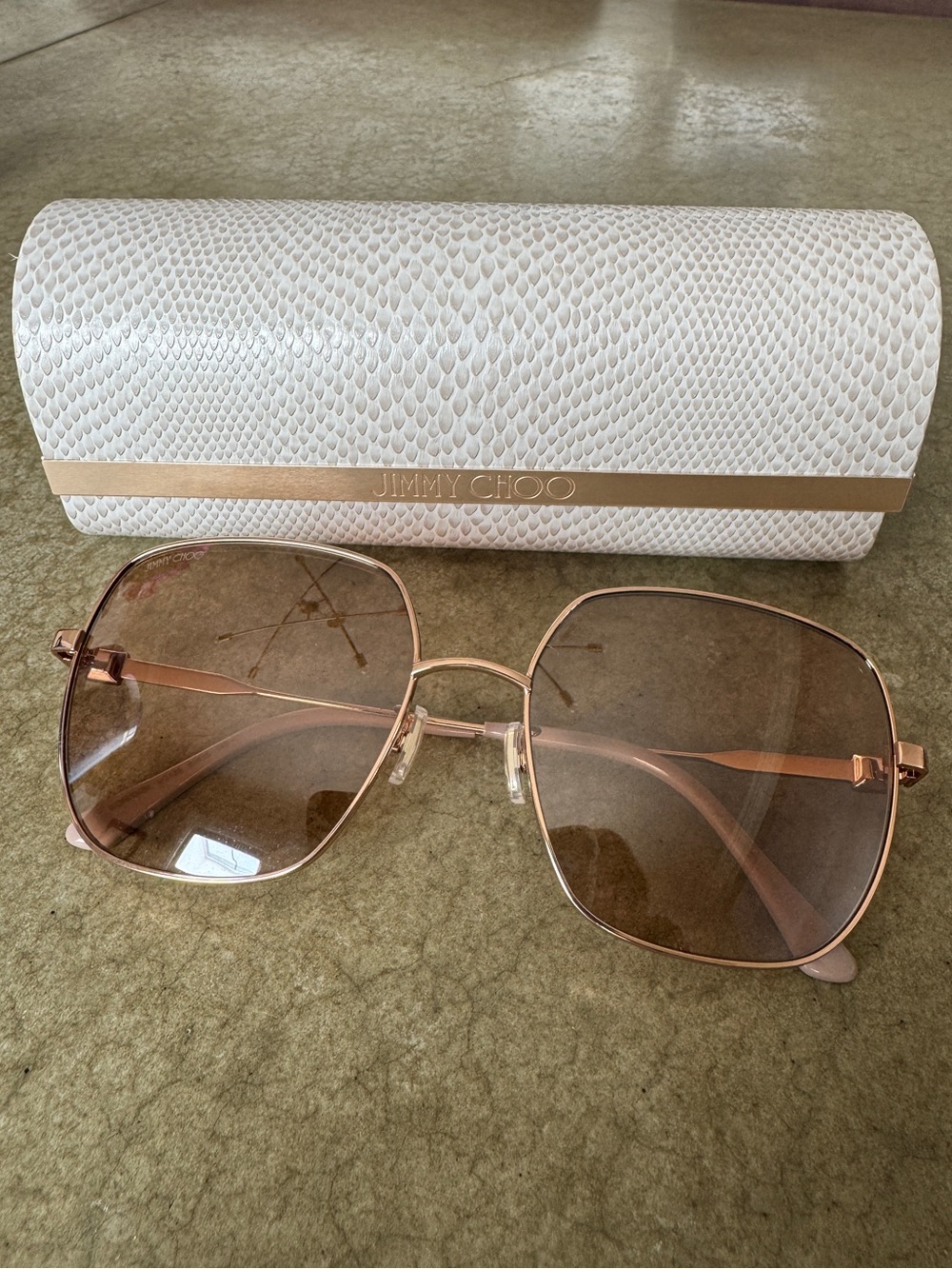 Jimmy Choo LILI Rose Gold Sunglasses